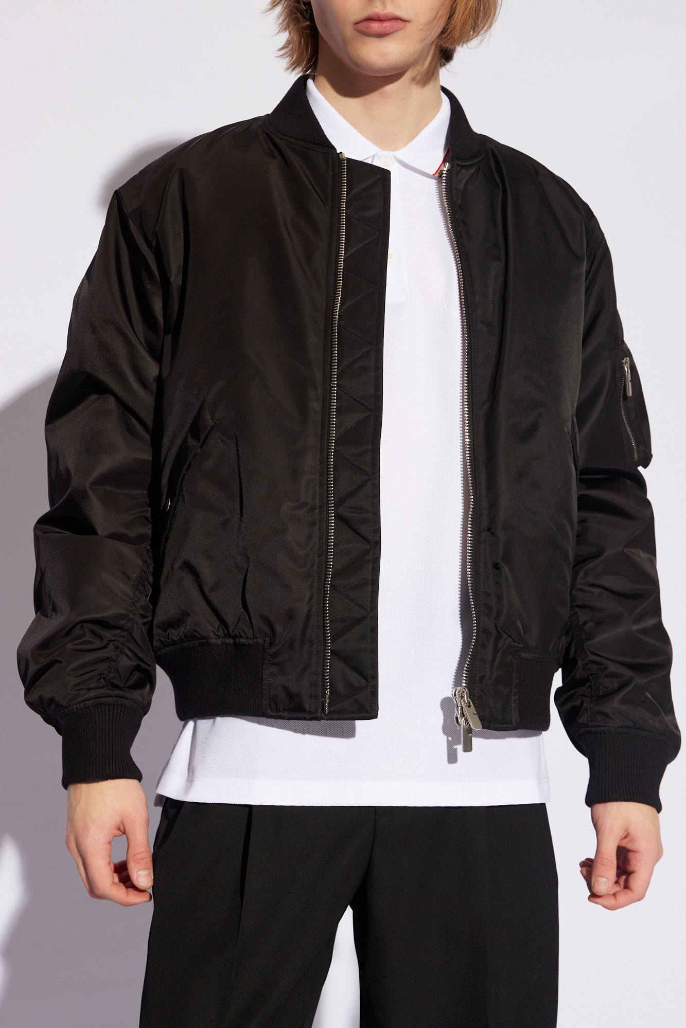 Black Bomber jacket Burberry - Vitkac GB